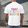 Just a Girl Who Loves Books Reader Girls Bookish Women Men's Back Print T-Shirt Just a Girl Who Loves Books Reader Girls Bookish Women Men's Back Print T-Shirt
