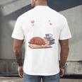 Just a Girl Who Loves Dogs Books Coffee T-Shirt Men's Back Print T-Shirt