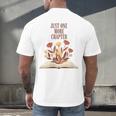 Just One More Chapter Book Lovers Floral Men's Back Print T-Shirt Just One More Chapter Book Lovers Floral Men's Back Print T-Shirt