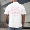 Just One More Chapter Bookish Book Reading Bright Hot Pink Men's Back Print T-Shirt Just One More Chapter Bookish Book Reading Bright Hot Pink Men's Back Print T-Shirt
