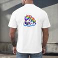Just One More Chapter Bookish Book Unicorn Reading Book Men's Back Print T-Shirt