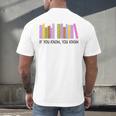 If You Know You Know 6 7 Reading Books Lovers Men's Back Print T-Shirt
