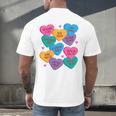 Librarian Shirt Valentines Book Worm Reading Tshirt Premium Tri-Blend Men's Back Print T-Shirt