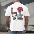 Love Books Reading Men's Back Print T-Shirt