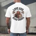 Love God Drink Coffee Read Books – Vintage Spiritual Reading Men's Back Print T-Shirt Love God Drink Coffee Read Books – Vintage Spiritual Reading Men's Back Print T-Shirt