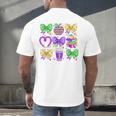 Mardi Gras Teacher Coquette Bow Pencil Apple Book Women Girl Men's Back Print T-Shirt Mardi Gras Teacher Coquette Bow Pencil Apple Book Women Girl Men's Back Print T-Shirt