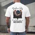 Meadows Baby Our Last Name Is Meadows Dark Romance Smut Book Men's Back Print T-Shirt