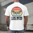 I Like Moths And Maybe 3 People Insect Moth Lovers Introvert Men's Back Print T-Shirt