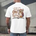 If You Need Me Owl Be Reading Book Lover Students Men's Back Print T-Shirt