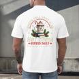North Pole Book Club Hot Cocoa Librarians Bookish Christmas Men's Back Print T-Shirt North Pole Book Club Hot Cocoa Librarians Bookish Christmas Men's Back Print T-Shirt