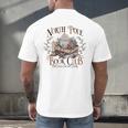 North Pole Book-Club Hot Cocoa Served Daily Christmas Book Men's Back Print T-Shirt North Pole Book-Club Hot Cocoa Served Daily Christmas Book Men's Back Print T-Shirt