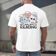 Nothing Beats Reading Rock Paper Scissors Book Lover Teacher Men's Back Print T-Shirt