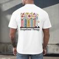 Occupational Therapy Wildflower Book OT Therapist Assistant Men's Back Print T-Shirt