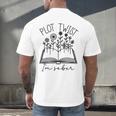 Plot Twist I'm Sober Women's Sobriety Book Reading Literary Men's Back Print T-Shirt