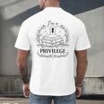 Im A Privilege Vintage Book Illustration Men's Back Print T-Shirt Im A Privilege Vintage Book Illustration Men's Back Print T-Shirt