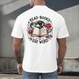 Read Books Be Kind Stay Weird Dragon Book Lover Men's Back Print T-Shirt