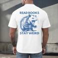 Read Books Stay Weird Men's Back Print T-Shirt Read Books Stay Weird Men's Back Print T-Shirt