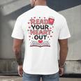 Read Your Heart Out Love Book Valentine Teacher Bookworm Men's Back Print T-Shirt Read Your Heart Out Love Book Valentine Teacher Bookworm Men's Back Print T-Shirt
