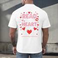Read Your Heart Out Valentine Reading Book Lover Teacher Premium Tri-Blend Men's Back Print T-Shirt Read Your Heart Out Valentine Reading Book Lover Teacher Premium Tri-Blend Men's Back Print T-Shirt