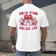 Read Your Heart Out Valentines Day Teachers Book Lovers Men's Back Print T-Shirt