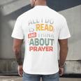 Read And Think About Prayer Faith & Book Lover Premium Men's Back Print T-Shirt Read And Think About Prayer Faith & Book Lover Premium Men's Back Print T-Shirt