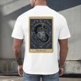 The Reader Tarot Card Mystic Dragon Book Magic Men's Back Print T-Shirt The Reader Tarot Card Mystic Dragon Book Magic Men's Back Print T-Shirt