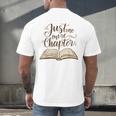 Reading Book Lover Club Librarian Just One More Chapter Men's Back Print T-Shirt