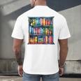 Reading And Bookcase Magic Book Premium Men's Back Print T-Shirt