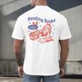 Reading Books I Can't Emotionally Handle Book Lover Men's Back Print T-Shirt Reading Books I Can't Emotionally Handle Book Lover Men's Back Print T-Shirt