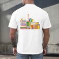 Reading Books Librarian Reader Nerd I'm Ok Teacher Men's Back Print T-Shirt Reading Books Librarian Reader Nerd I'm Ok Teacher Men's Back Print T-Shirt