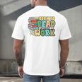 Reading Born To Read Forced To Work Bookish Book Lover Men's Back Print T-Shirt