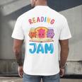 Reading Is My Jam I Love To Read Books Boy Girl Men's Back Print T-Shirt Reading Is My Jam I Love To Read Books Boy Girl Men's Back Print T-Shirt