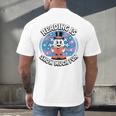 Reading Is Snow Much Fun Snowflake Book Lovers Winter Theme Premium Tri-Blend Men's Back Print T-Shirt