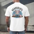 Readsolotl Book Lover Reading Axolotl Kids Reader Men's Back Print T-Shirt