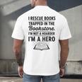 I Rescue Books Trapped In The Bookstore Sarcastic Men's Back Print T-Shirt I Rescue Books Trapped In The Bookstore Sarcastic Men's Back Print T-Shirt