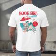Retro Book Girl Summer For Women Beach Reading Men's Back Print T-Shirt Retro Book Girl Summer For Women Beach Reading Men's Back Print T-Shirt