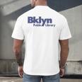 Retro Brooklyn Public Library NY New York Book Lover Men's Back Print T-Shirt