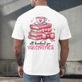 Retro Groovy Valentine Men Women Kid Tees By Emily All Booked For Valentines Book Reading Bookworm Nerdy Men's Back Print T-Shirt Retro Groovy Valentine Men Women Kid Tees By Emily All Booked For Valentines Book Reading Bookworm Nerdy Men's Back Print T-Shirt