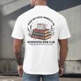 Retro Proud Introverted Book Club Anti Social Reader Men's Back Print T-Shirt Retro Proud Introverted Book Club Anti Social Reader Men's Back Print T-Shirt