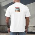 Retro Sometimes I Think I Read Too Much For Book Lover Men's Back Print T-Shirt