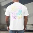 Return To Library Card Book Due Date Bookish Rainbow Reading Men's Back Print T-Shirt Return To Library Card Book Due Date Bookish Rainbow Reading Men's Back Print T-Shirt