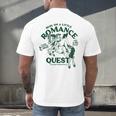 Romance Novel Smut Book Lover Bookish Bibliophile Men's Back Print T-Shirt