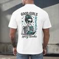 Romance Reader Good Girls Read Spicy Books Halloween Costume Men's Back Print T-Shirt Romance Reader Good Girls Read Spicy Books Halloween Costume Men's Back Print T-Shirt