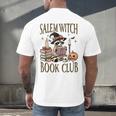Salem Witch Book Club Raccoon Reading Men's Back Print T-Shirt