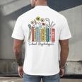 School Psychologist Book Psychology Teacher Appreciation Men's Back Print T-Shirt