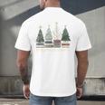 Seasons Readings Christmas Tree Book Lover Men's Back Print T-Shirt Seasons Readings Christmas Tree Book Lover Men's Back Print T-Shirt