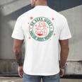 He Sees What You'Ve Been Reading Christmas Book Lover Shirt Men's Back Print T-Shirt