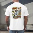 Softball Outfielder Best Traits Brave Retro Comic Book Art Premium Tri-Blend Men's Back Print T-Shirt Softball Outfielder Best Traits Brave Retro Comic Book Art Premium Tri-Blend Men's Back Print T-Shirt