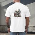 Spread Those Pages Like A Good Girl Dark Romance Smutt Books Men's Back Print T-Shirt