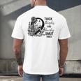 Thick Thighs And Kinky Smut Vibes Spicy Book Lovers Men's Back Print T-Shirt